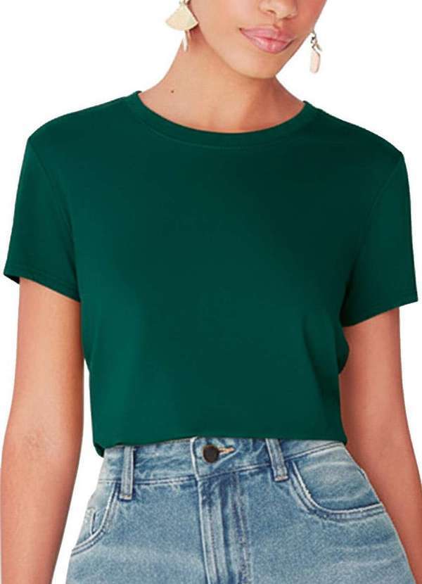 Malwee - Camiseta Feminina Enfim 1000058544 70020-Verde