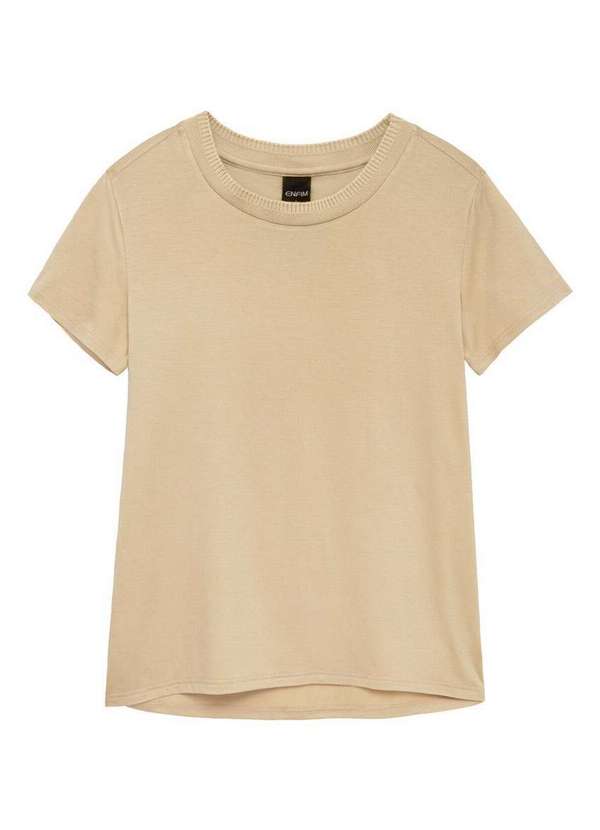 Malwee - Camiseta Feminina Enfim 1000058544 70032-Bege 3