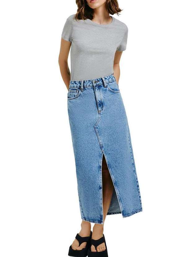 Hering - Camiseta Feminina Hering 0241 M2h-Mescla- 4