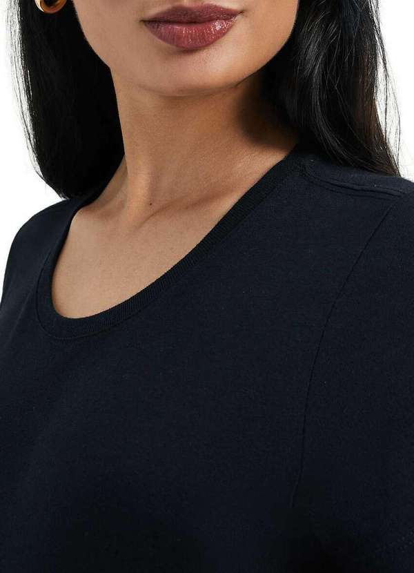 Hering - Camiseta Feminina Hering 0241 N10-Preto 3