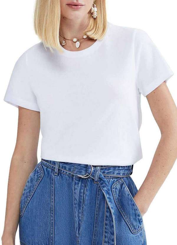 Hering - Camiseta Feminina Hering 0241 Noa-Branco