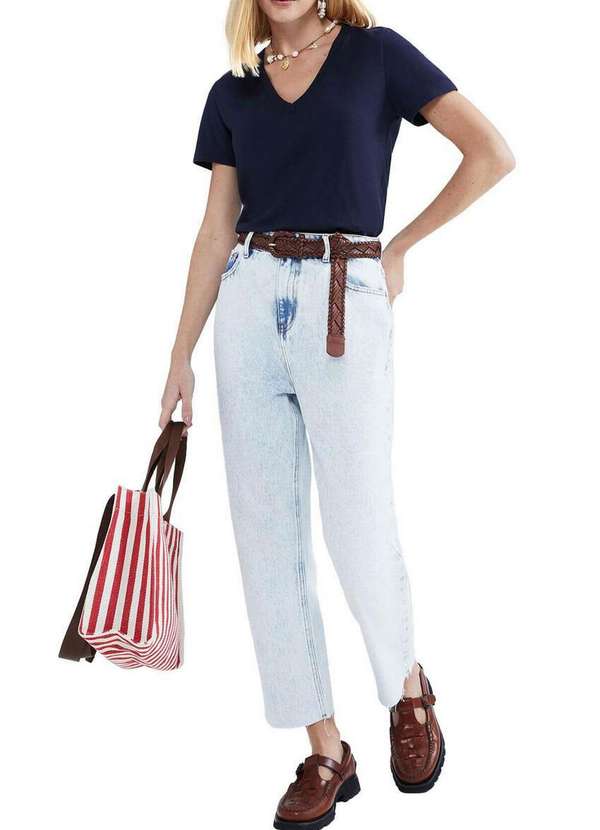 Hering - Camiseta Feminina Hering 4ez9 Ax7-Marinho 4