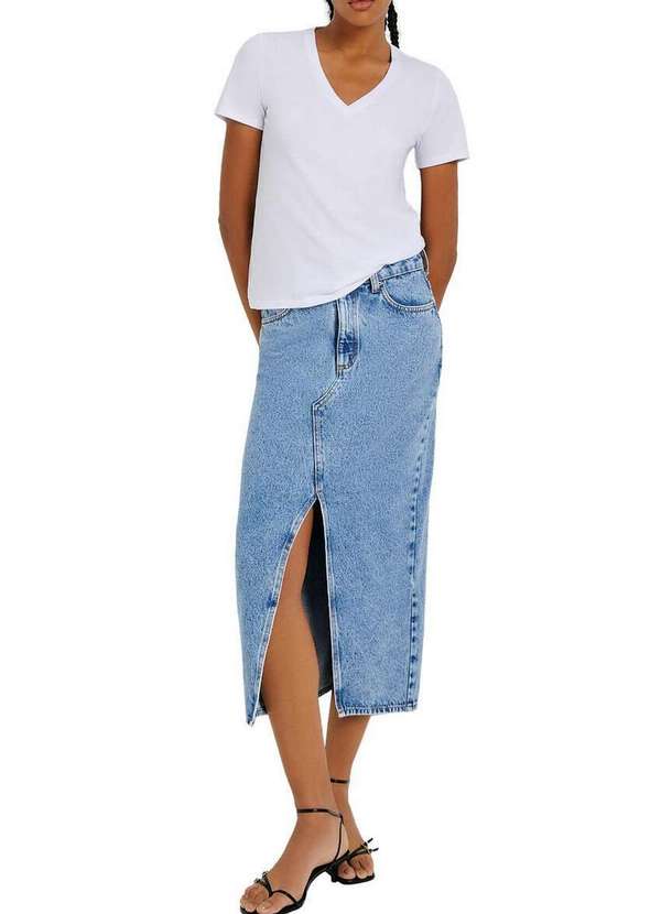 Hering - Camiseta Feminina Hering 4ez9 Noa-Branca 4