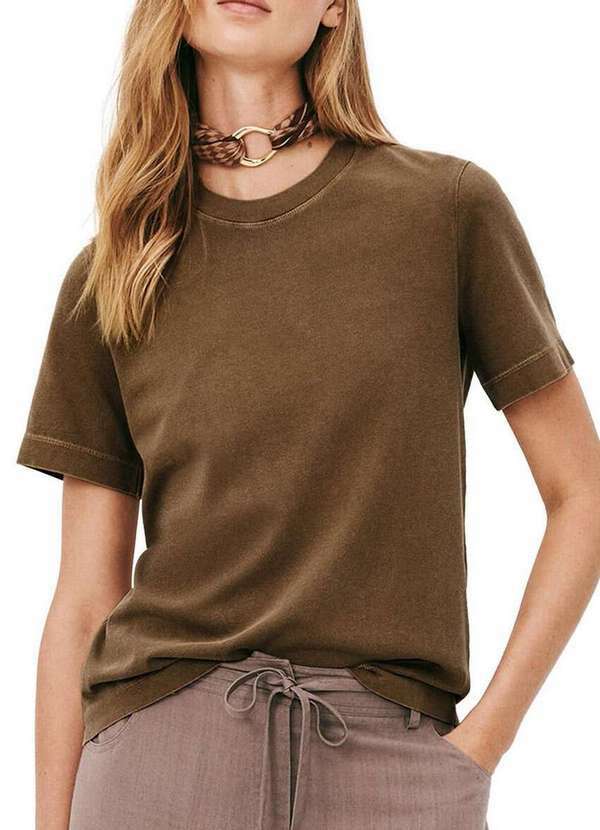 Hering - Blusa Feminina Hering 4h1n H10-Verde-Musgo