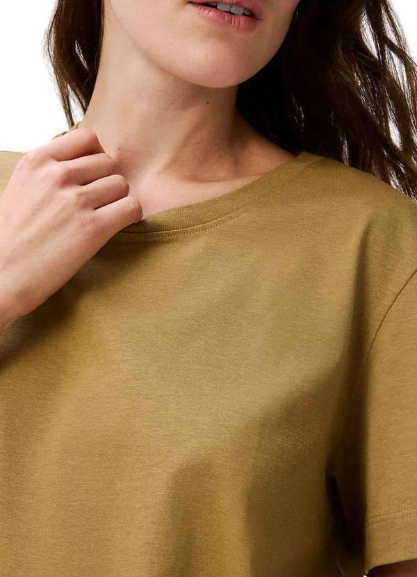 Hering - Camiseta Feminina Hering K5yd 1e-Caqui 3