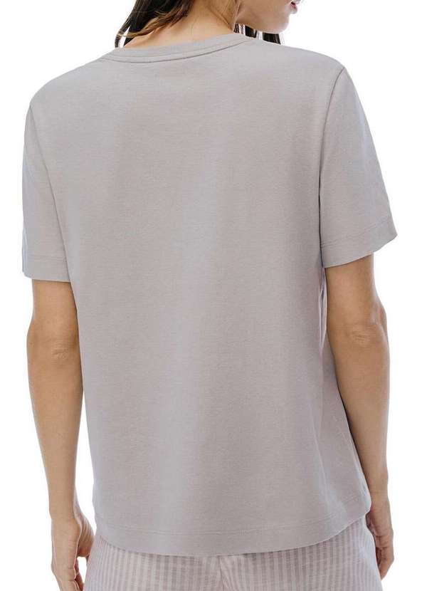 Hering - Camiseta Feminina Hering K5yd 1f-Cinza-Claro 2