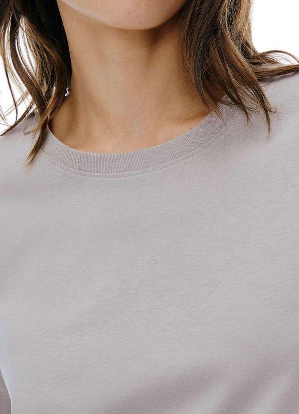 Hering - Camiseta Feminina Hering K5yd 1f-Cinza-Claro 3