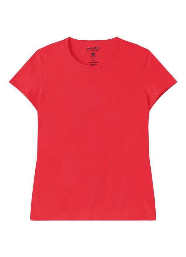Malwee - Camiseta Feminina Malwee 1000004499 02013-Vermelho
