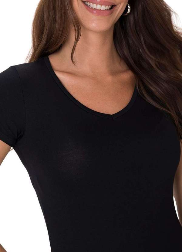 Malwee - Camiseta Feminina Malwee 1000004503 00004-Preta 3