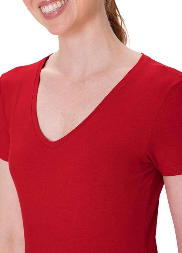 Malwee - Camiseta Feminina Malwee 1000004503 02226-Vermelho 3