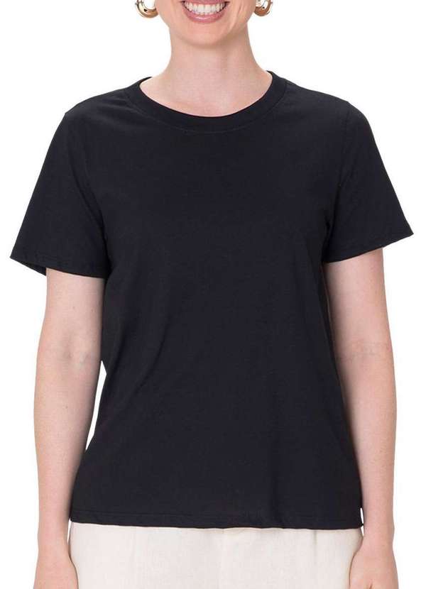 Malwee - Camiseta Feminina Malwee 1000102559 00004-Preto