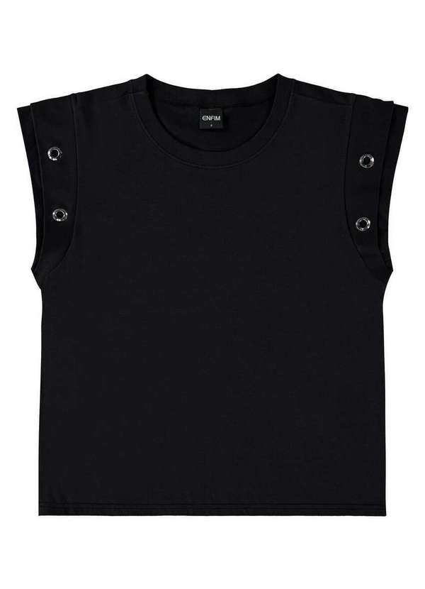 Enfim - Camiseta Feminina Muscle Tee Enfim 1000120962 00004-Preto