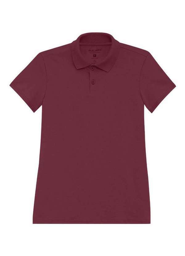 Malwee - Camiseta Feminina Polo Malwee 1000004504 00321-Vinho