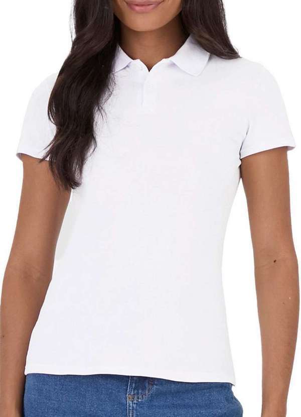 Malwee - Camiseta Feminina Polo Malwee 1000004505 00001-Branca