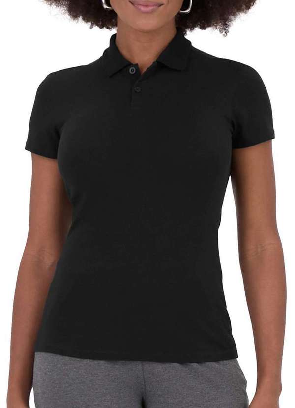 Malwee - Camiseta Feminina Polo Malwee 1000004505 00004-Preta