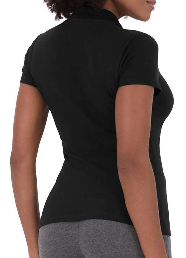 Malwee - Camiseta Feminina Polo Malwee 1000004505 00004-Preta 2