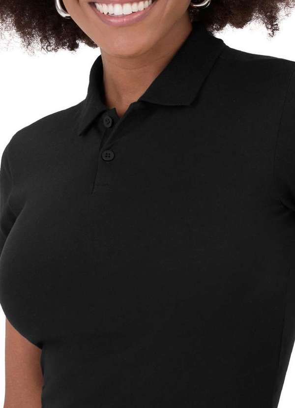 Malwee - Camiseta Feminina Polo Malwee 1000004505 00004-Preta 3