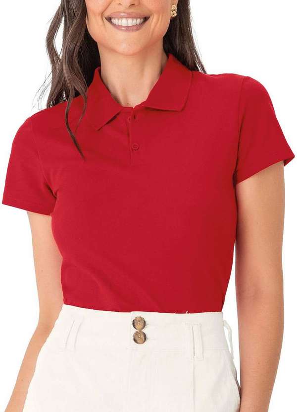 Malwee - Camiseta Feminina Polo Malwee 1000004505 02023-Azul-Marinho