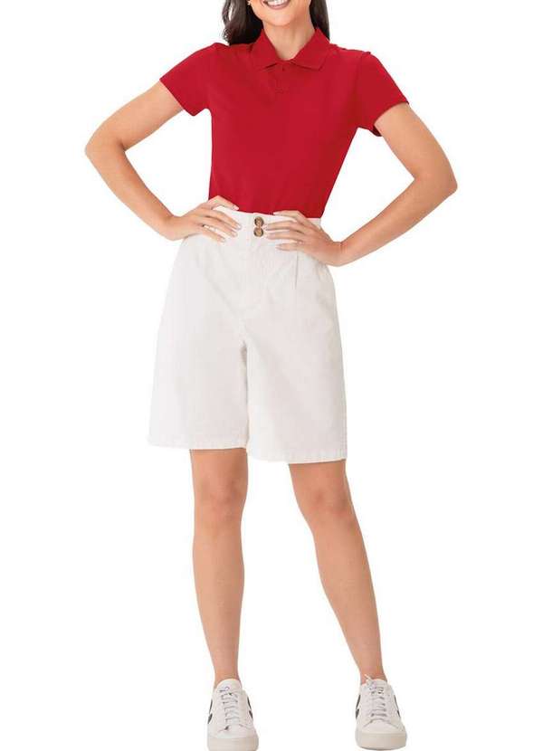 Malwee - Camiseta Feminina Polo Malwee 1000004505 02023-Azul-Marinho 3