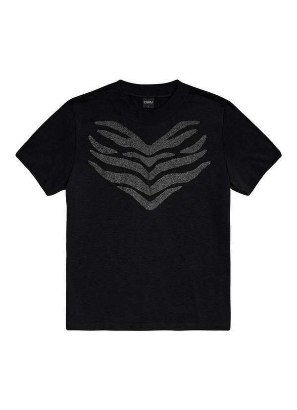 Enfim - Camiseta Feminina Slim Enfim 1000127043 00004-Preto