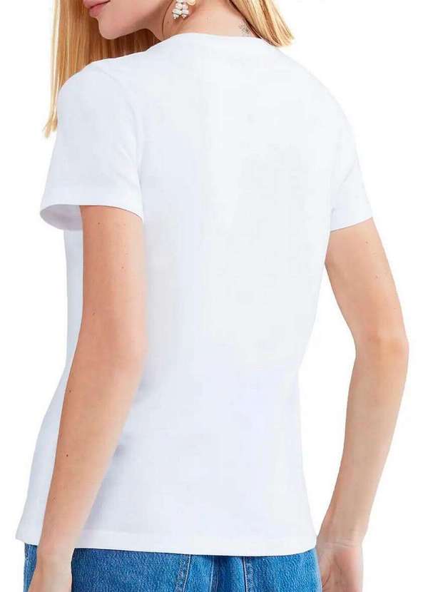Hering - Kit com 2 Camisetas Feminina Hering 0241 Branco-Mescla 3