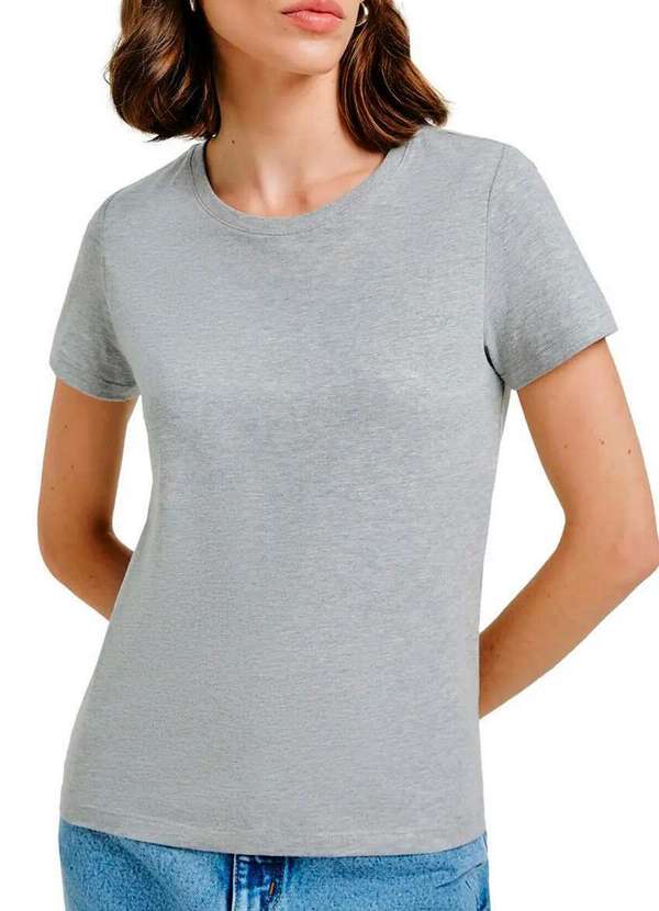 Hering - Kit com 2 Camisetas Feminina Hering 0241 Mescla 2