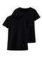 Hering - Kit com 2 Camisetas Feminina Hering 0241 Preto-Branco - variação: Preto
