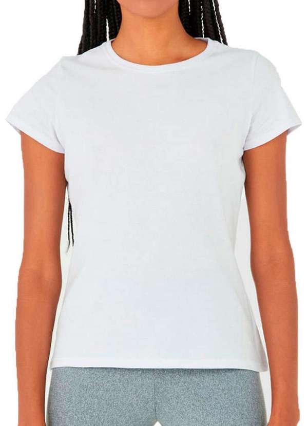 Malwee - Kit com 2 Camisetas Feminina Malwee 1000004499 Branco-Preto 2