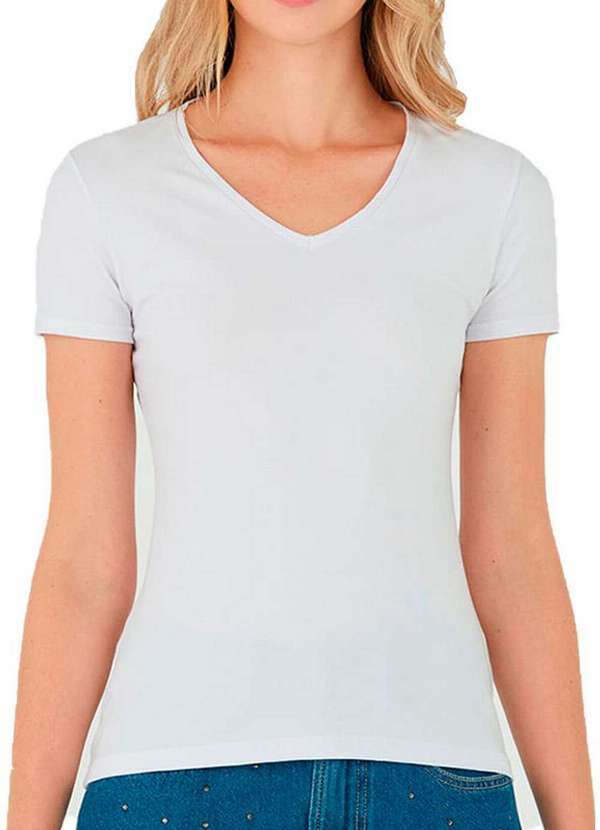 Malwee - Kit com 2 Camisetas Feminina Malwee 1000004502 Branco 2