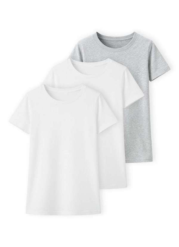 Hering - Kit com 3 Camisetas Feminina Hering 0241 Branco-Mescla