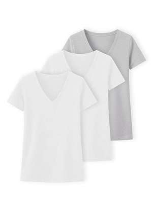 Kit com 3 Camisetas Feminina Hering 02tq - HERING