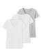 Hering - Kit com 3 Camisetas Feminina Hering 02tq Preto-Branco - variação: Branco-Mescla