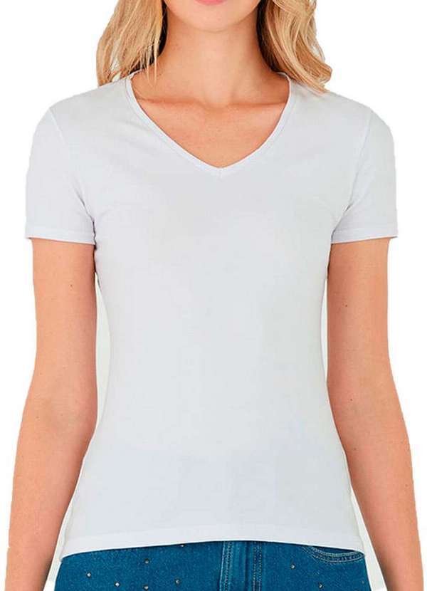 Malwee - Kit com 3 Camisetas Feminina Malwee 1000004502 Branco