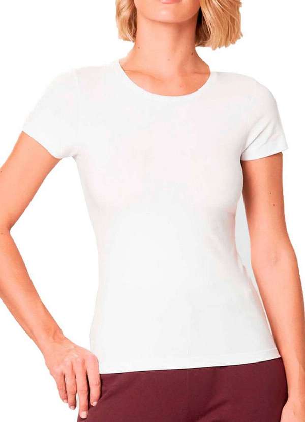 Malwee - Kit com 4 Camisetas Feminina Malwee 1000004500 Branco 2