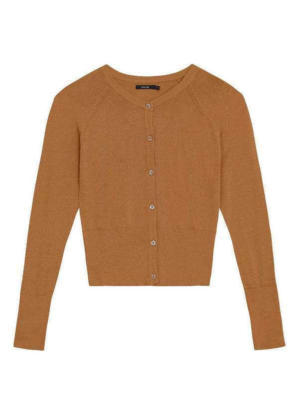 Enfim - Cardigan Feminino Enfim 1000078987 00329-Camurça