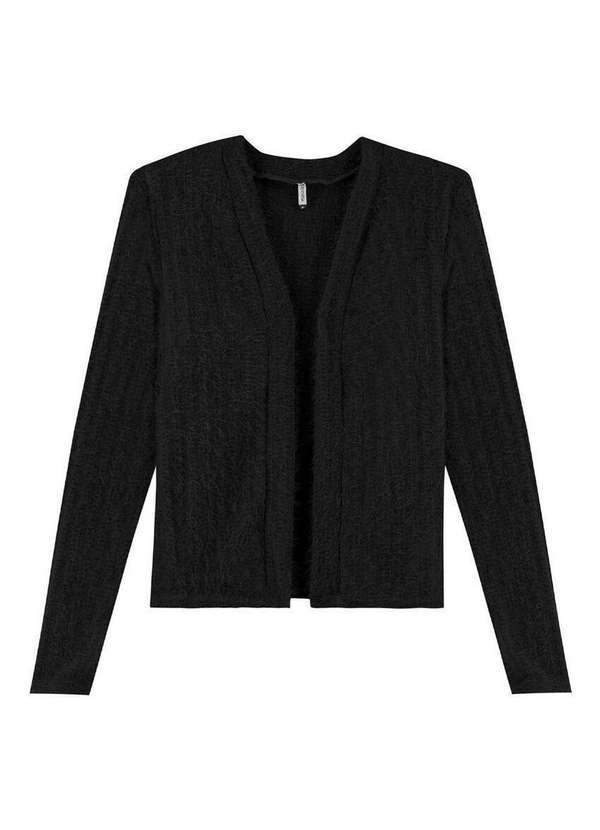 Marialícia - Cardigan Feminino Marialicia 183373 7001-Preto