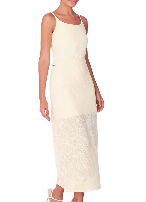 Enfim - Saia Midi Evasê Enfim 1000132881 02143-Off-White 4