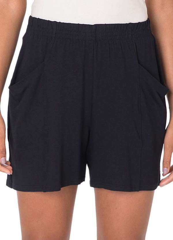 Malwee - Shorts Feminino Alfaiataria Malwee 1000123846 00004-Preta