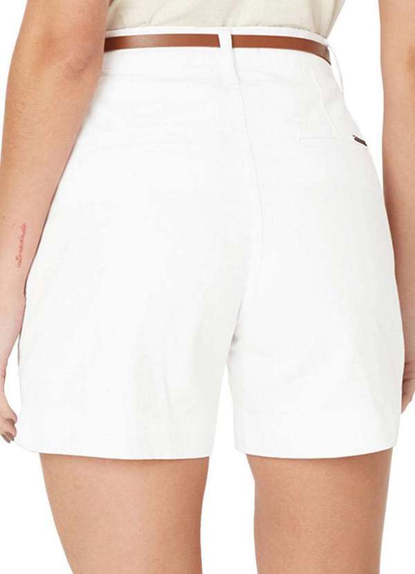 Malwee - Shorts Feminino Alfaiataria Malwee 1000134184 00001-Branca 2