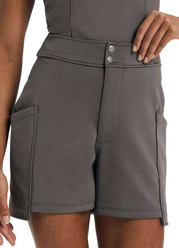 Marialícia - Shorts Feminino Marialicia 184091 7045-Nine-Iron