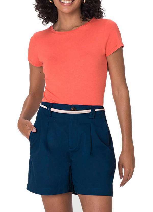 Malwee - Shorts Feminino Reto Malwee 1000127665 02023-Azul-Marinho 4