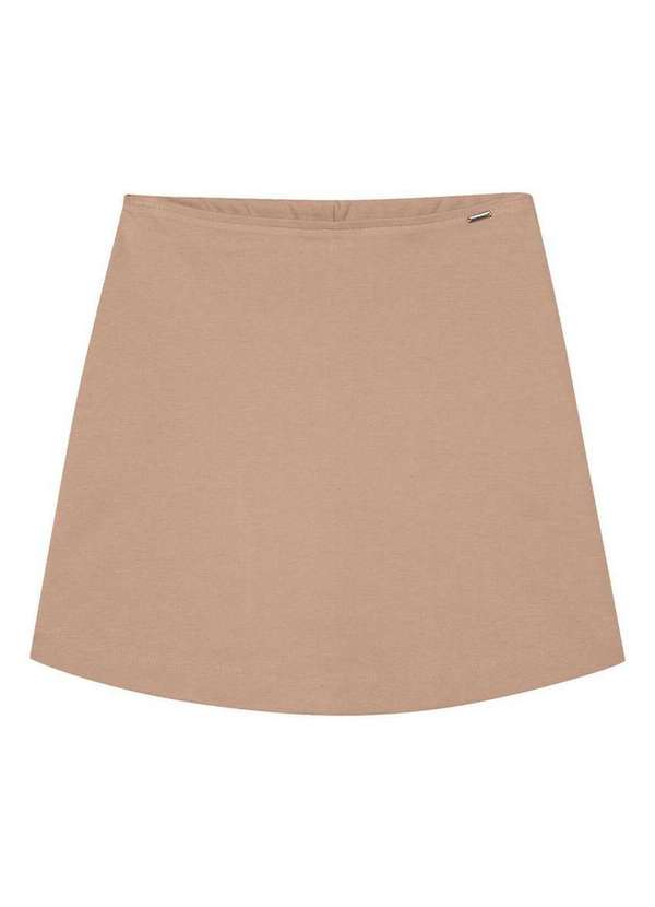 Marialícia - Shorts Saia Marialicia 184289 8038-Marrom-Claro 3