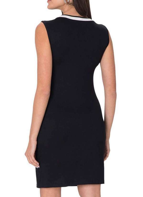 Malwee - Vestido Curto Reto Malwee 1000132941 00004-Preta 2