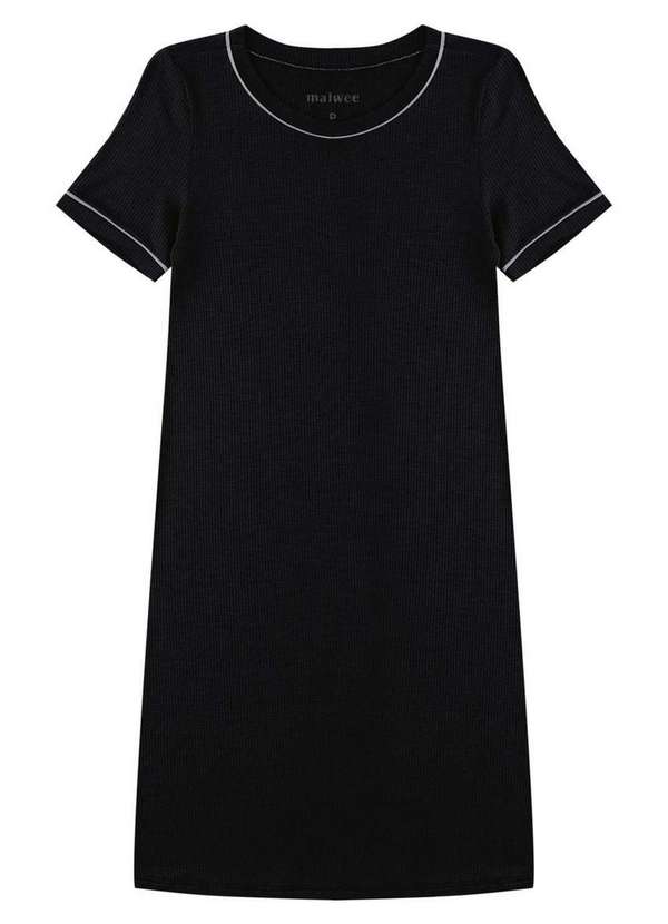 Malwee - Vestido Curto Reto Malwee 1000133963 00004-Preta 5