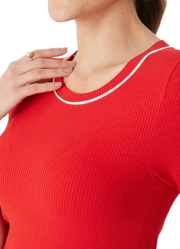 Malwee - Vestido Curto Reto Malwee 1000133963 02226-Vermelho 3