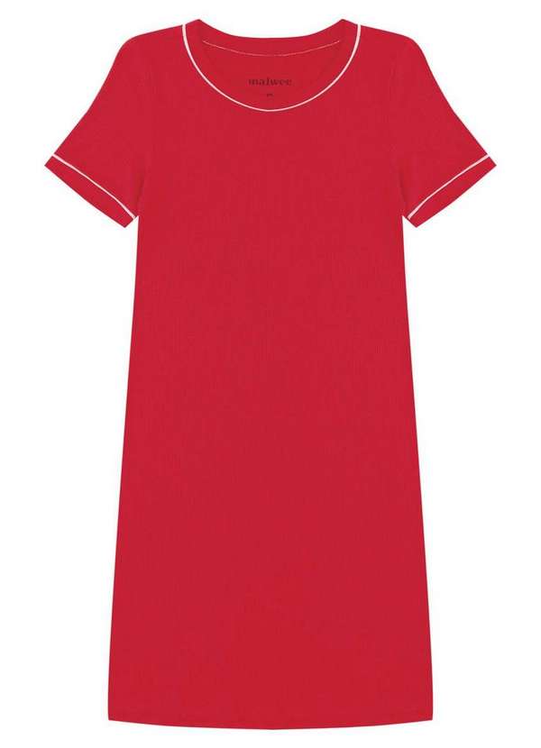 Malwee - Vestido Curto Reto Malwee 1000133963 02226-Vermelho 5