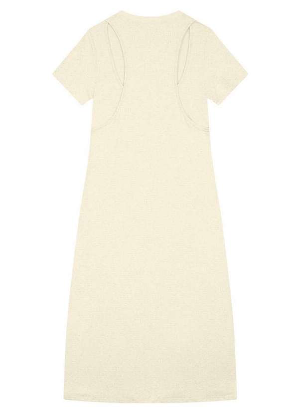 Malwee - Vestido Midi Malwee 1000131495 00383-Off-White 2