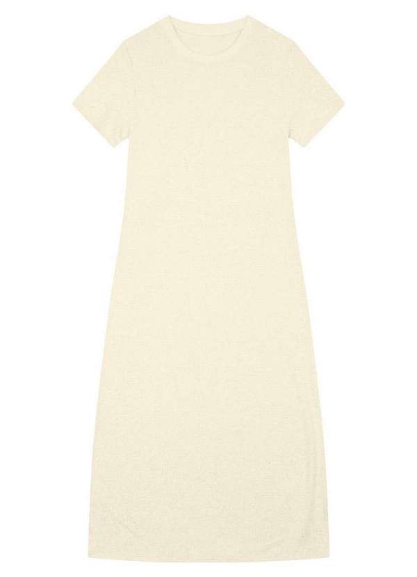 Malwee - Vestido Midi Malwee 1000131495 00383-Off-White 3