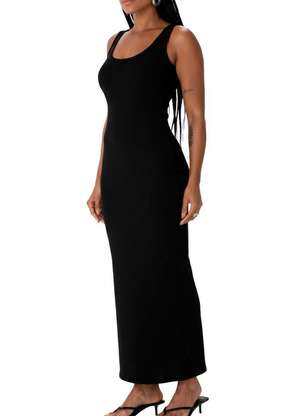 Vestido Longo Justo Enfim 1000125329 - ENFIM