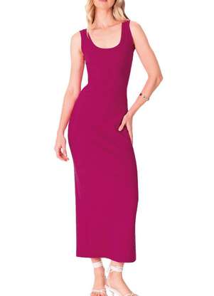 Vestido Longo Justo Enfim 1000125329 - ENFIM